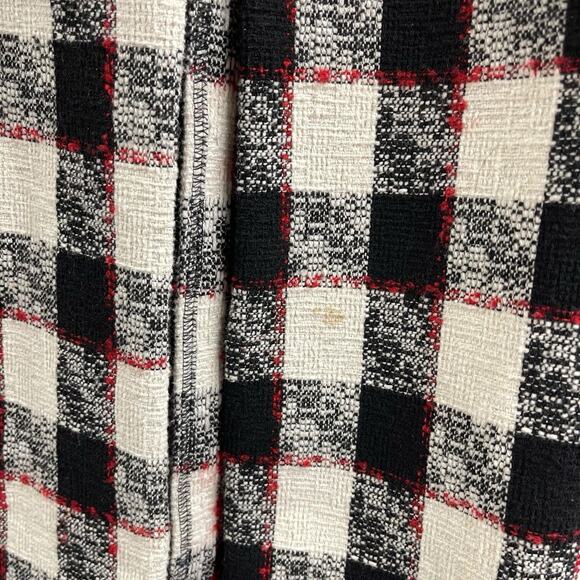 BCBGeneration Black White Red Longline Vest Small Sleeveless Jacket - Picture 4 of 9